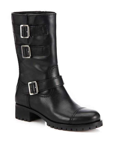 prada lugged rubber sole booties|Women's Prada Ankle Boots & Booties .